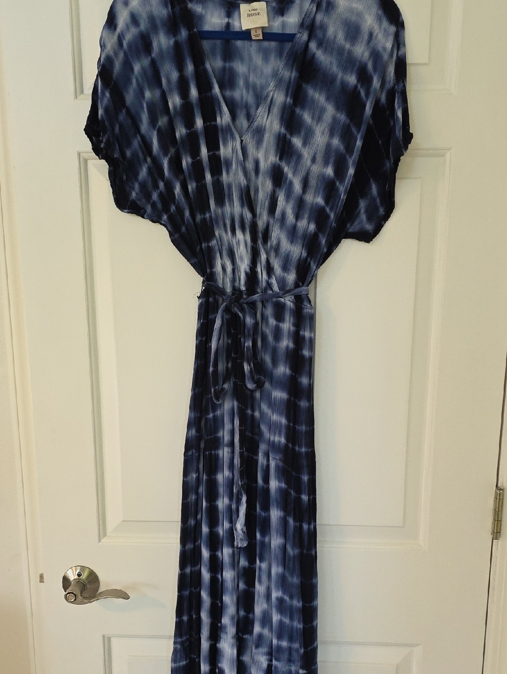 Knox Rose Blue Tie-Dye Maxi Dress